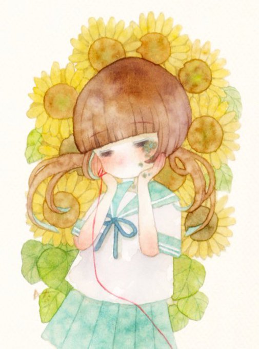 「closed eyes string」 illustration images(Latest)