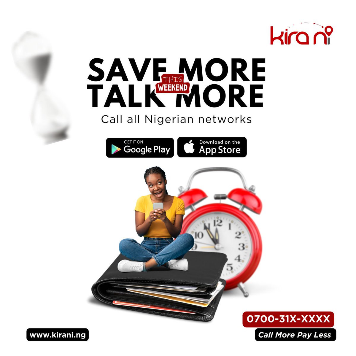 Enjoy your weekend connecting with friends and family anywhere in the world at affordable rates with Kirani. 

#kiraniforall 
 #affordablerates #stayconnected 
#qualitytimewithlovedones #affordablecommunication