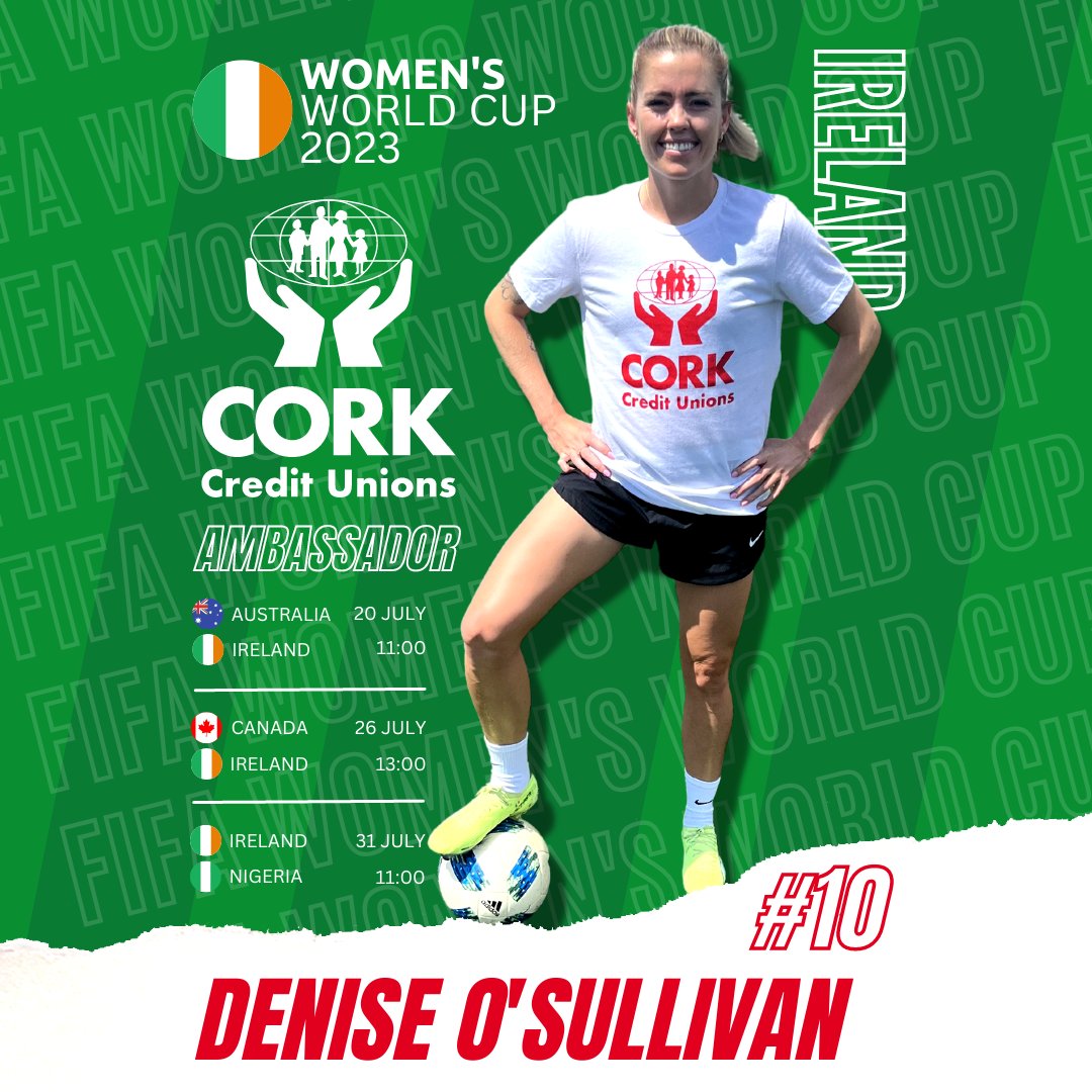 Australia🇦🇺 take on Republic of Ireland🇮🇪 in the <a href="/FIFAWWC/">FIFA Women's World Cup</a> on Thursday 20 July at 11:00.
Be sure to tune in and support our own <a href="/OSullivanDenise/">Denise O'Sullivan</a>!
Save the below image so you'll never miss a match! 
#CorkCUs #COYGIG #FIFAWWC  
<a href="/FAIWomen/">FAI Women</a> <a href="/TheMatildas/">CommBank Matildas</a>
