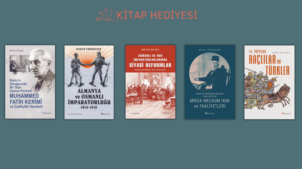 📚Hediye Kitap!

Bu tweeti rt'leyip hesabımı ve <a href="/selengeyayinevi/">Selenge Yayınları</a>'ni takip eden bir kişiye, istediği bir kitabı hediye edeceğim. Son tarih 20.07.2023. Bol şanslar!