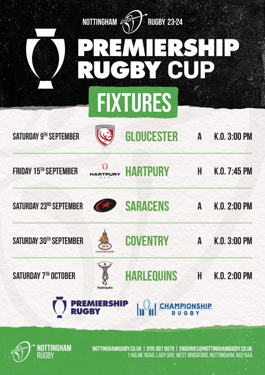 Nottingham Rugby tweet media