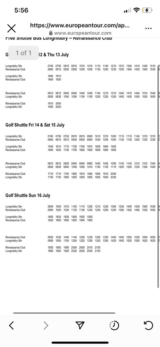 HarryTheDog16's tweet photo. @ScottishOpen @ShaneLowryGolf What’s the point of giving out a shuttle bus timetable if it’s completely wrong. Thousands still waiting at longgniddry station, absolutely piss poor organization https://t.co/PyCUrXzhIT