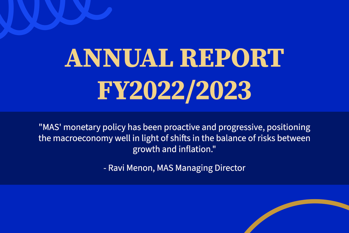 MAS_sg's tweet photo. The Monetary Authority of Singapore (MAS) has released its FY2022/2023 Annual Report.
Get the highlights below and click this link for more information: https://t.co/TfK4afr3ac
#MASNews #MASAnnualReport2023 https://t.co/3Z6rXqZ7Fp