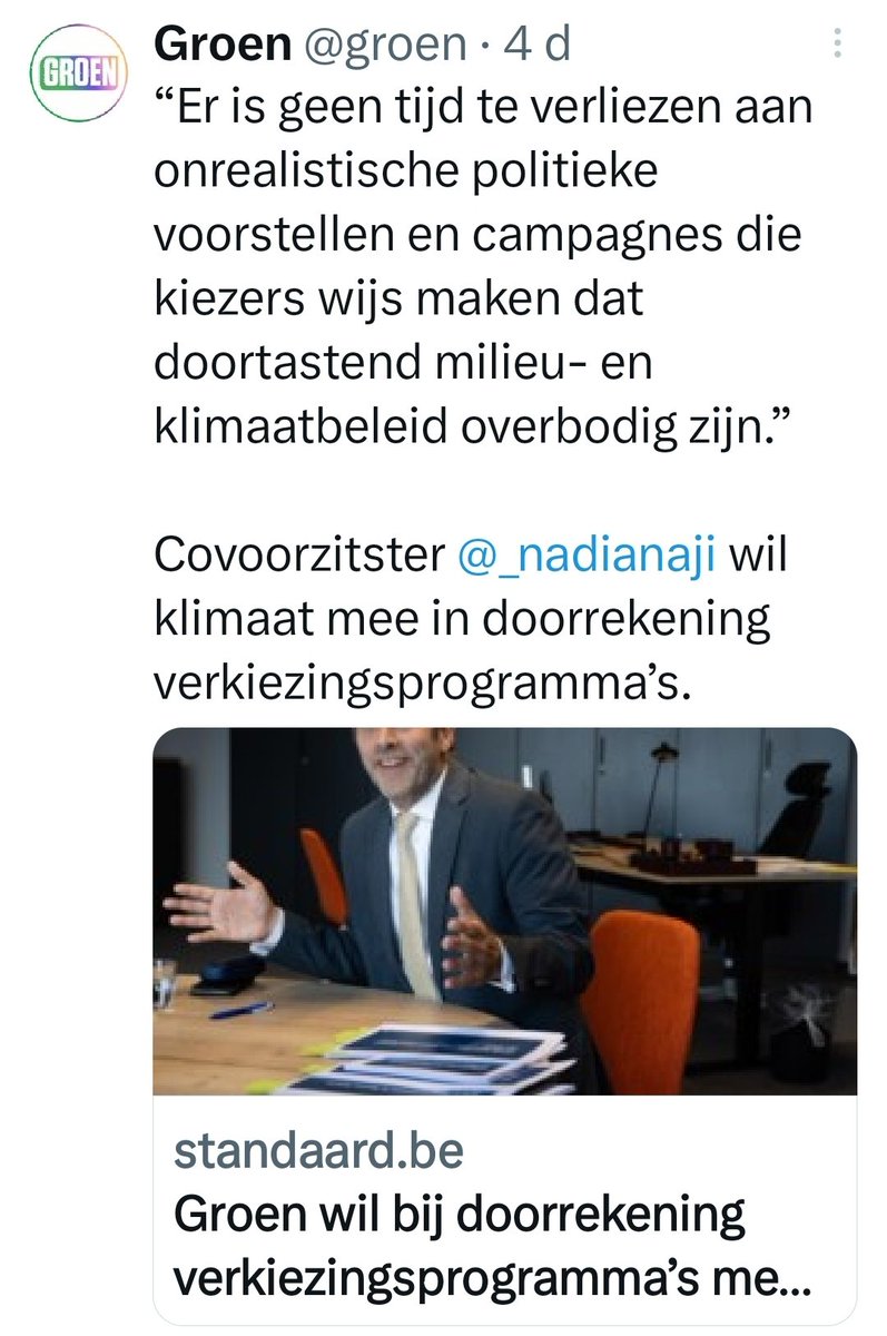 Vroeger kwamen de getuigen van Jehova op zondag aan de deur bellen om hun doemberichten te verkondigen, tegenwoordig zijn het groen-adepten of mensen uit de cultuursector die er sociale media mee overspoelen. U zal en moet leven in angst...🤦‍♀️