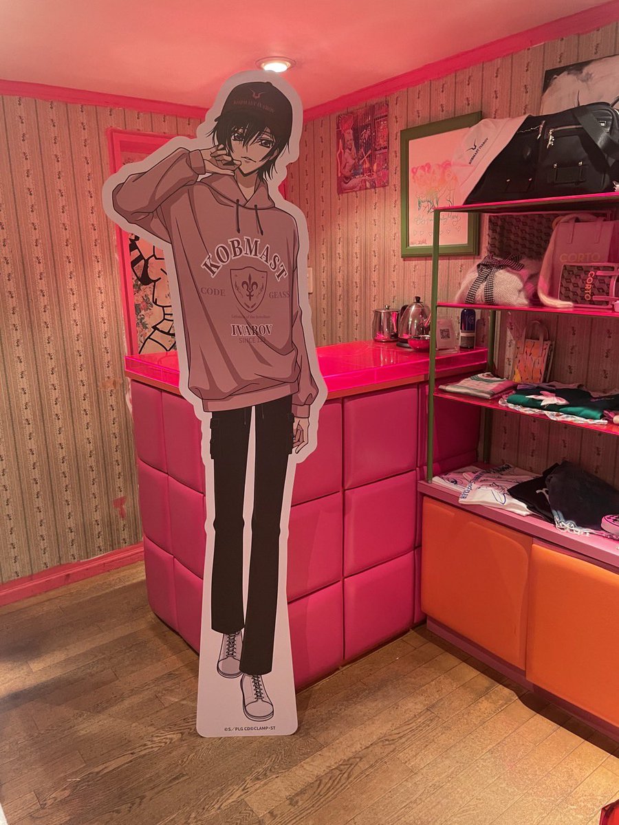 kobmastivarov's tweet photo. Kobmast Ivarov x 「コードギアス 反逆のルルーシュ」のコラボシリーズが原宿カワイイの元祖であり、世界中のデザイナーから信頼を集めるBaby Maryのセレセレクトショップ「BABY FALINE」に登場！

「BABY FALINE」は世界中から個性豊かなアイテムが集まる名古屋栄のセレクトショップです！名古屋の皆さんはルルーシュの描き下ろしパネルも写真撮ってみてね！
 
レセプション期間: 7月15日-16日
販売期間: 7月15日-23日
住所: 〒460-0008 愛知県名古屋市中区栄3丁目28-117
 
@bambiandfaline
  
#geassp #codegeass #コードギアス #ルルーシュ #lelouch  #harajuku #原宿 #fashion #ファッション