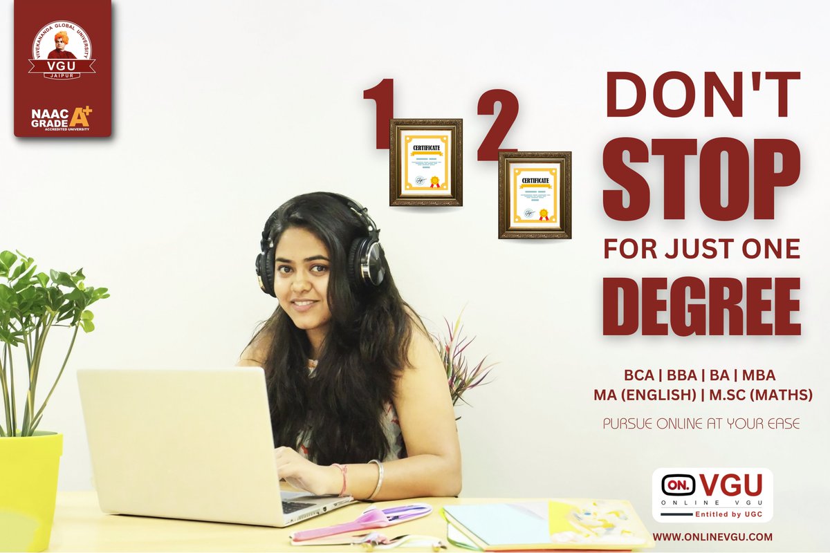 Online_VGU's tweet photo. Looking for a flexible way to earn two degrees? Look no further than VGU's Dual Degree Program! With this innovative program, you can earn both an online and an on-campus degree from two prestigious universities in just four years. 💻🎓
#dualdegree #vgu #vguonline https://t.co/1moOyh77Os