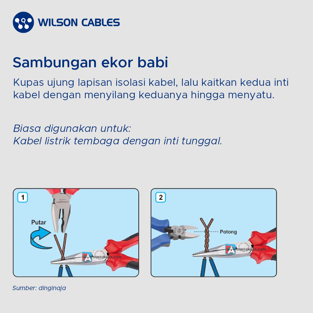 WilsonCable's tweet photo. #MinWilson mau kenalin sama beberapa tipe sambungan kabel listrik. Ngeliat dari nama-nama sambungan kabel, #MinWilson jadi penasaran siapa yang ide kasih nama sambungan kabel pertama kali?😆

#SobatWilson ada tahu lagi nama lucu sambungan kabel lainya?

Slide sampe akhir ya!🤭 https://t.co/LbUNiFRs3a