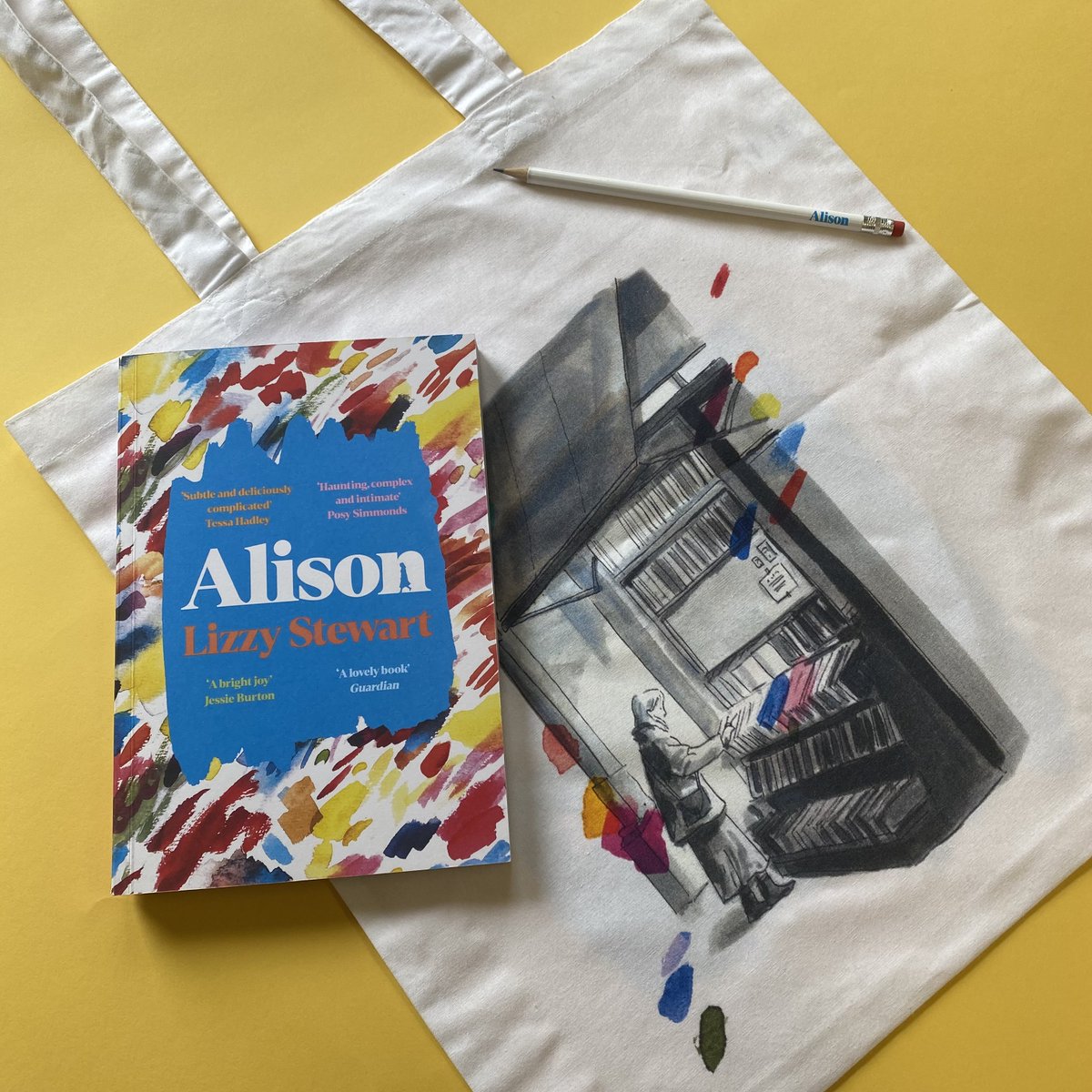 ☀️ G I V E A W A Y ☀️ To brighten up this rainy Friday, we're giving you the chance to #win a copy of @lizzystewart's graphic novel #Alison in paperback (out next month!), along with an exclusive tote bag and pencil. RT before midnight Sunday 16th July to enter. UK only.