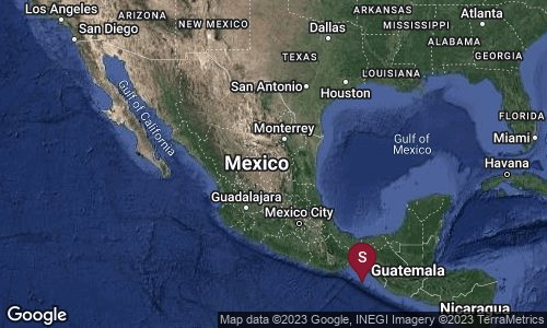 Mexico0nlineMx's tweet image. #Preliminar: #Sismo con una magnitud de 6.5 localizado a 128 km al suroeste de Pijijiapan, Chiapas. 

14/07/2023, a las 03:29 am, Lat. 14.87 Lon. 94.05 Pf 10 km.