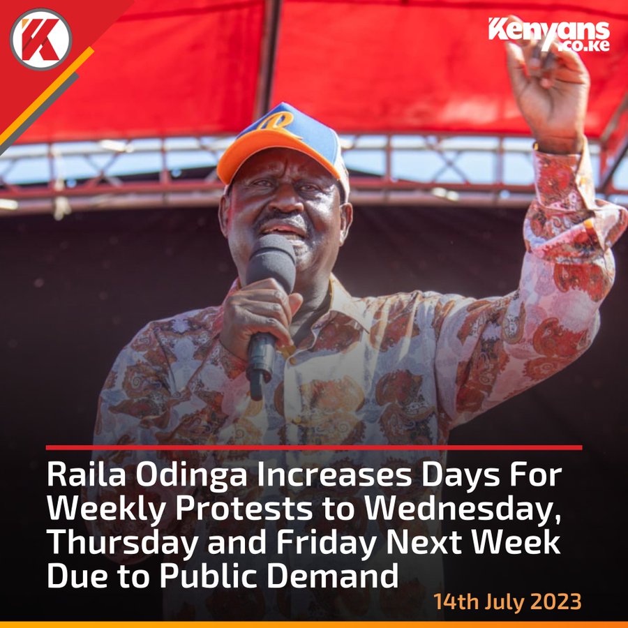 Hustlers who voted for president Ruto and Gachagua requested Baba to reschedule Mandamano timetable and add them one day.
Holiday now starts from Wednesday to Friday weekly.

Kipsigis,Kisumu,Georgina Njega, Matiang'i,#ReleaseJuliusKamau,Nyayo National stadium.kalenjins