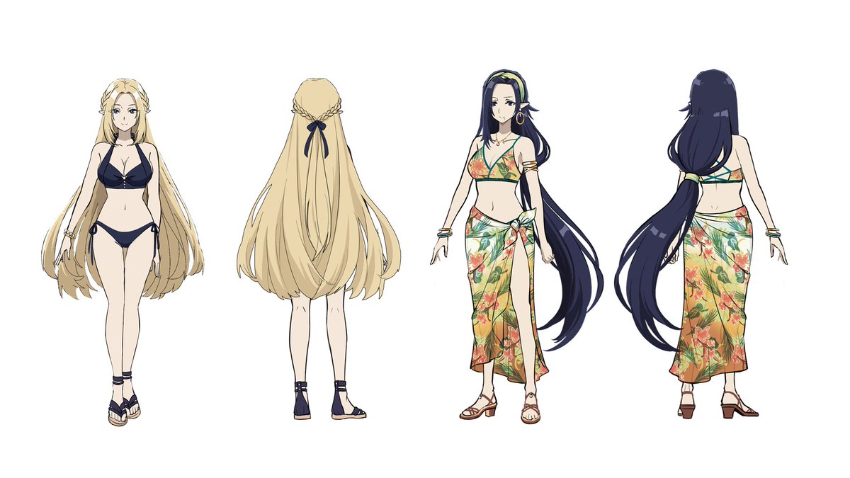 水着イラスト公開】 海の日を記念して、 キービジュアルに描かれていた