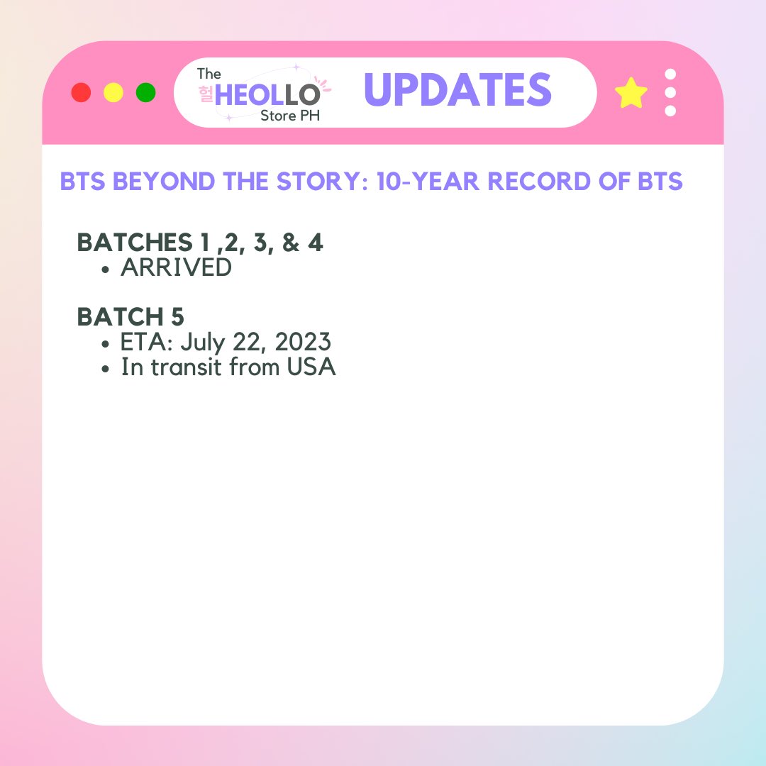 TheHeolloPH's tweet photo. #TheHeolloPHUpdates
โผ๏ธ Batches 3 & 4 arrived today โผ๏ธ
Please give us time to sort the items first ๐ค Shipping will start tomorrow.
Batch 5 is still in transit from the US. Hoping it arrives earlier also!
Thank you very much! ๐๐ https://t.co/NwO5MDlOyq