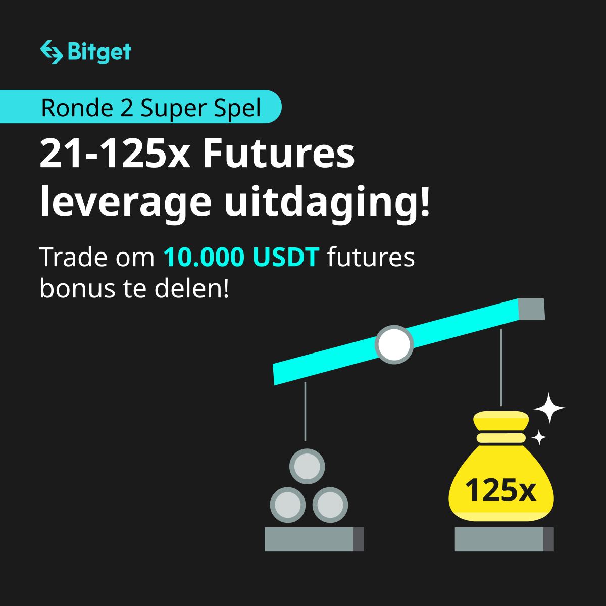 🔥21-125x #Futures leverage uitdaging! Trade om 10.000 #USDT futures bonus te delen!

📍Exclusieve beloningen voor nieuwe gebruikers Deel 4.000 USDT Bonus pool

📍Trade met 21-125x leverage &amp; deel 6.000 USDT Bonus pool

🔗partner.bitget.com/bg/J8JGE1
#Bitget #Bitcoin #BTC #XRP #BGB