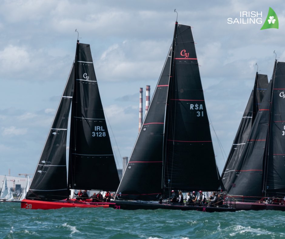 Irish_Sailing's tweet photo. When the Capes come to town 😍

This day last week marked the start of the Irish Cape 31 Nationals as part of the @dlregatta !!

After 3 days of racing, (one called of due to heavy weather) Cork boat ‘Antix’ came out on top!  

#cape31class #cape31sailing https://t.co/WDVd87vvxN