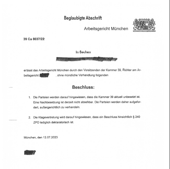 Steinhoefel's tweet photo. Nicht nur grüne Justizminister (JM) versagen, der bayerische JM Eisenreich (CSU) trägt die Verantwortung dafür, dass auch in Bayern der Zugang zu staatlichen Gerichten, die in Art. 19 IV Grundgesetz verbriefte Rechtsweggarantie, durch Personalmangel nicht mehr gewährleistet ist. https://t.co/S3Wk9u82Jv
