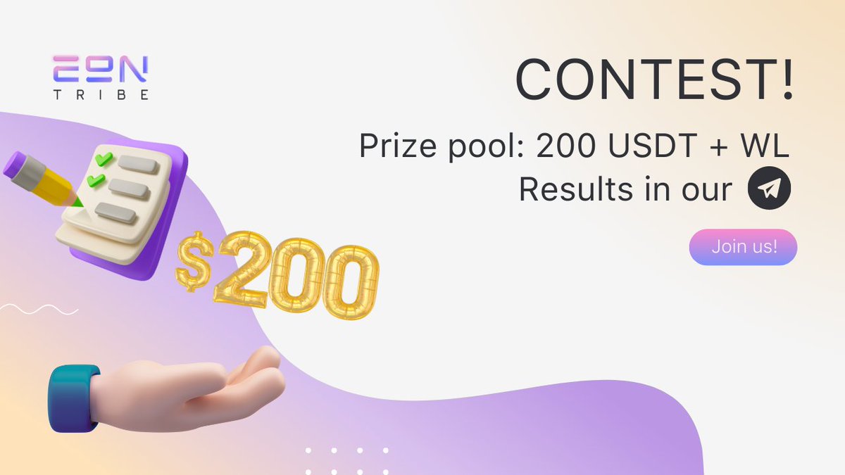 $200 in USDT TO BE WON AMONG 3 WINNERS

To Enter:
✅ Follow <a href="/eontribe/">EONTRIBE</a>
✅ RT + ♥️ This Post
✅ Tag 3 friends below 👇

Results on July 21 t.me/eontribe_1 

#CryptoGiveaway #Giveaway #Eontribe