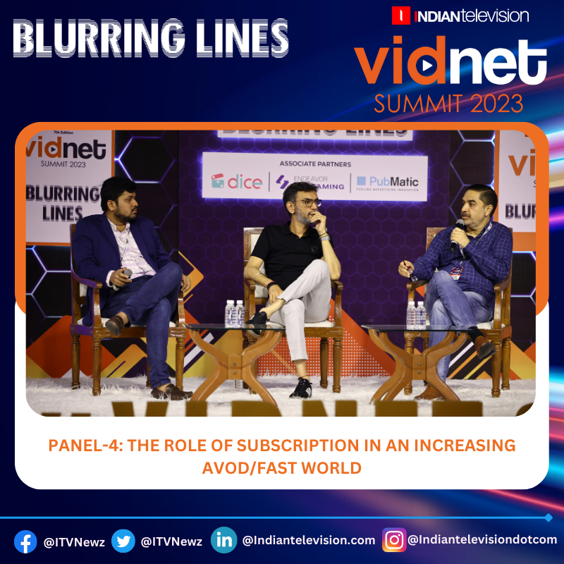 PANEL-4: THE ROLE OF SUBSCRIPTION IN AN INCREASING AVOD/FAST WORLD @Uday - @kuratedigital @TheAbhishekj - @ShemarooMe #AamirMulani - @playboxtv1 #Vidnet2023