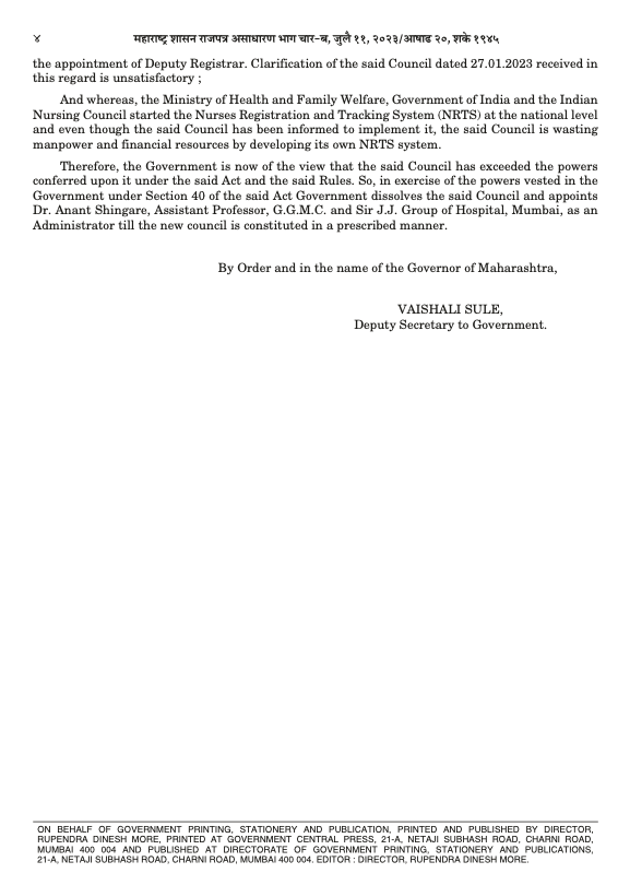 United Nurses Association (UNA) (@nurses_una) on Twitter photo Govt dissolves Maharashtra State Nursing Council
Maharashtra Govt dissolved state nursing council body after the enquiry
#Nursing #CORRUPTION #medicaleducation <a href="/CMOMaharashtra/">CMO Maharashtra</a> <a href="/AjitPawarSpeaks/">Ajit Pawar</a> <a href="/jasminsha/">Jasminsha M</a> Govt dissolves Maharashtra State Nursing Council
Maharashtra Govt dissolved state nursing council body after the enquiry
#Nursing #CORRUPTION #medicaleducation <a href="/CMOMaharashtra/">CMO Maharashtra</a> <a href="/AjitPawarSpeaks/">Ajit Pawar</a> <a href="/jasminsha/">Jasminsha M</a>