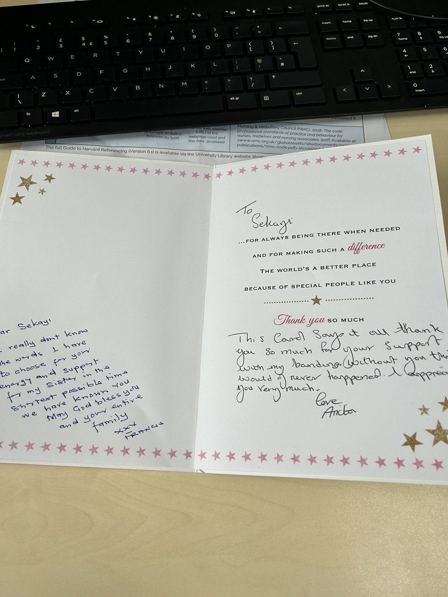 What a surprise from my lovely sickle cell & thalassaemia team for wanting to show their appreciation to me. I was so overwhelmed by their recognition. I Work with  an amazing team.