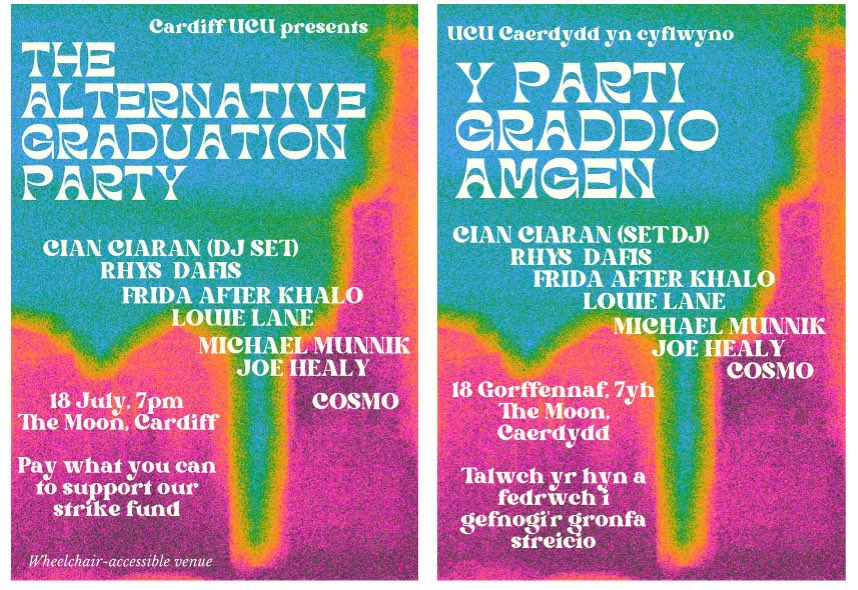 Many <a href="/CardiffUCU/">Cardiff UCU✊🌱</a> members <a href="/cardiffuni/">Cardiff University</a>, including the most precariously employed, under-paid staff, have been on half or no pay for months.
Let’s raise money to help us win this thing.
If you can’t make the gig, please give generously here: gofundme.com/f/cardiff-ucu-…
#ucuRISING ✊