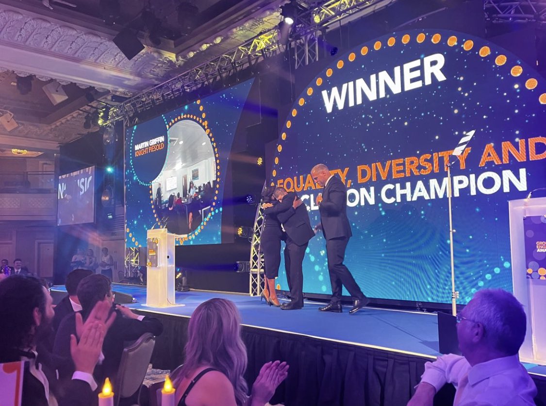 Many congratulations to our
DiG-UK committee member, Martin Griffin, who won the EDI Champion Award at Ground Engineering Magazine Awards yesterday! Martin fully deserves the accolade for his consistent commitment, tenacity and passion for EDI. <a href="/GE_magazine/">Ground Engineering</a> 

Image: Jamie Codd