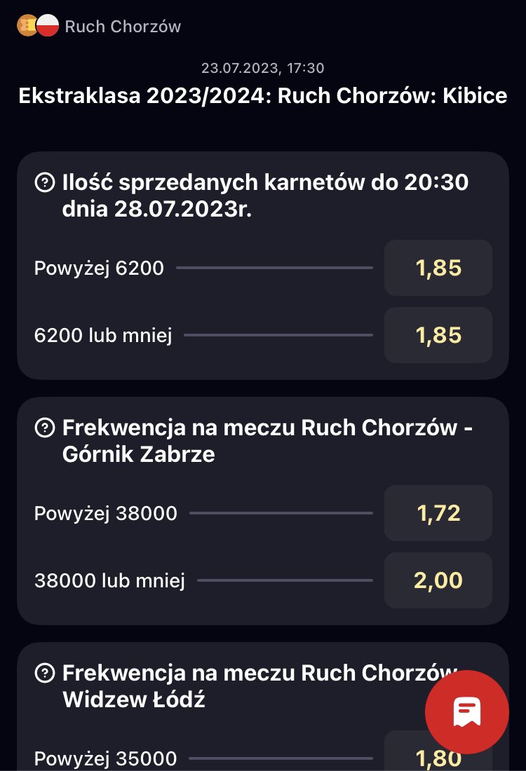 BetclicPolska's tweet photo. Zakłady specjalne z @RuchChorzow1920 w roli głównej już w ofercie 📲

👉🏻 https://t.co/YAfFem1NRV

#BetclicwRuchu https://t.co/K5kAm3vTCc