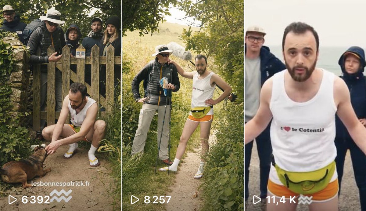 🎬Retrouvez Patrick avec <a href="/CotentinUnique/">Cotentin Uniqueᅠᅠᅠᅠᅠᅠᅠᅠᅠᅠᅠᅠᅠᅠᅠᅠᅠᅠᅠᅠᅠᅠᅠᅠᅠᅠᅠᅠᅠ</a> pour une balade nature inoubliable et de bons conseils, enfin, à peu prés.
🤘Plus de 27K vues et 8 vidéos restent à publier. Patrick, l'expert de la rando, cartonne.
lesbonnespatrick.fr
C'est signé Pastille prod !