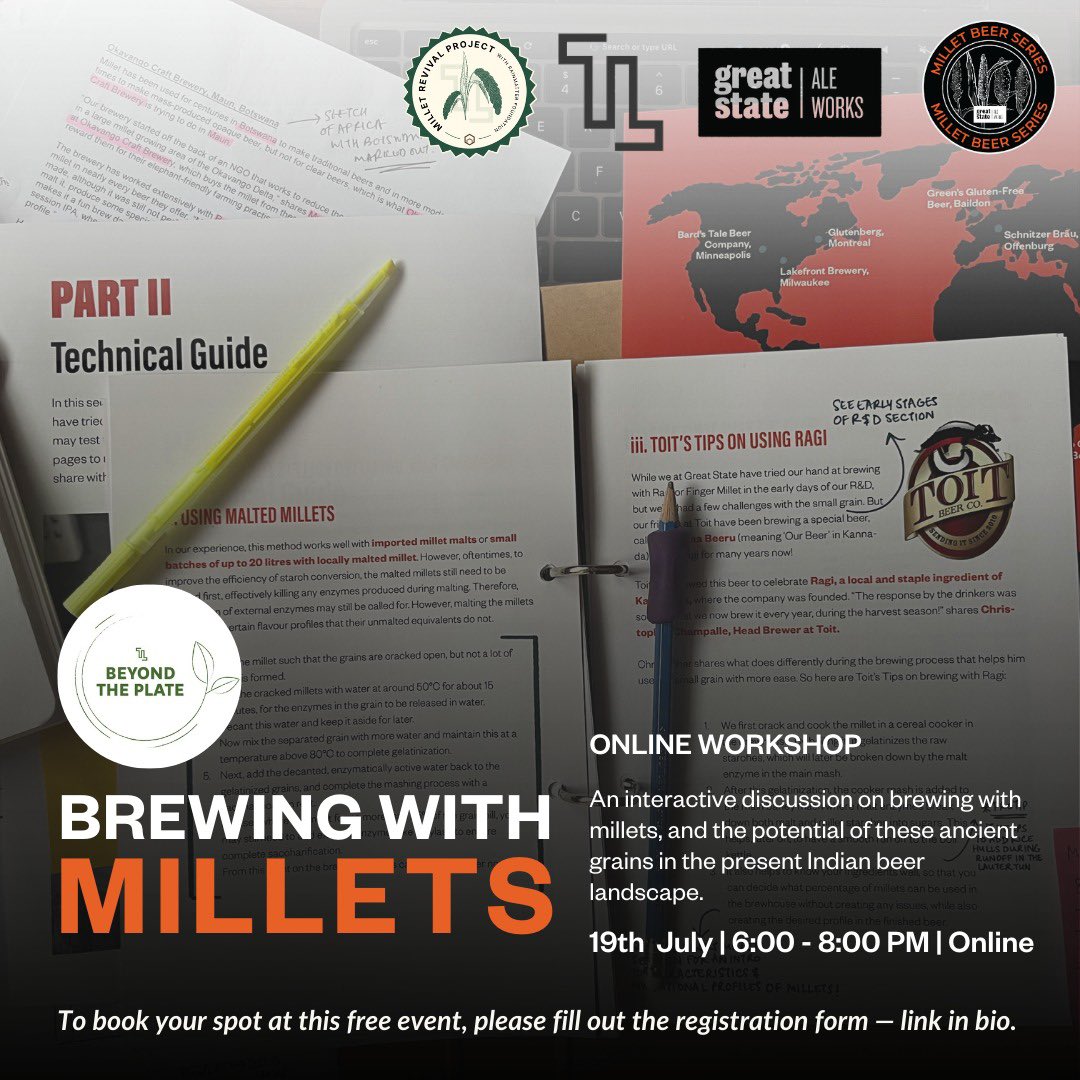 The Locavore (@thelocavorein) on Twitter photo We're hosting a new exciting edition of our #BeyondThePlate series! And this time around, the spotlight is on Brewing with Milletsšŗ
After hosting a fun Millet Tap Takeover in collaboration with <a href="/greatstateales/">Great State Aleworks</a> last month, we at are back with another engagement! We're hosting a new exciting edition of our #BeyondThePlate series! And this time around, the spotlight is on Brewing with Milletsšŗ
After hosting a fun Millet Tap Takeover in collaboration with <a href="/greatstateales/">Great State Aleworks</a> last month, we at are back with another engagement!
