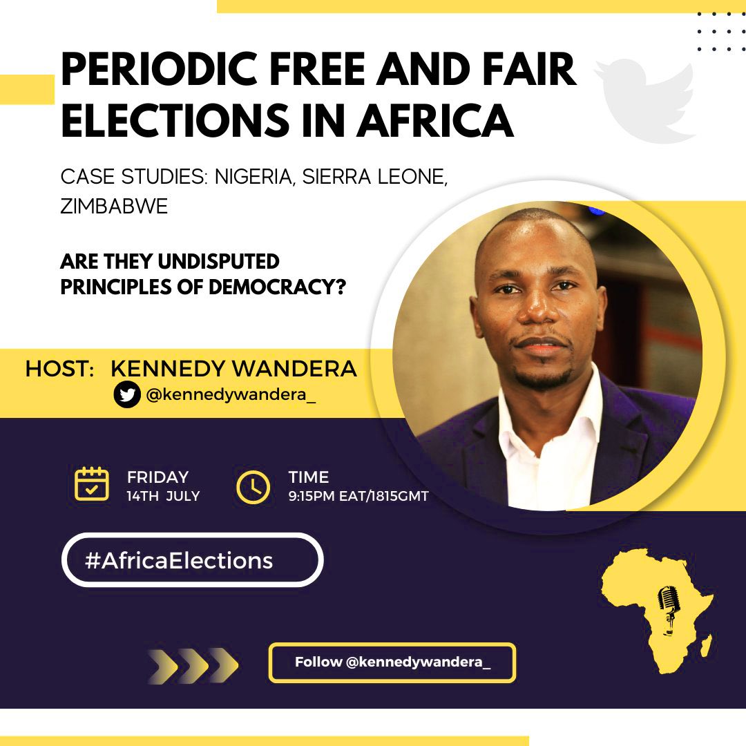 #AFRICA 

Nigeria and Sierra Leone's 2023 election eroded voters’ trust and were marred by "a lack of transparency and statistical inconsistencies", Election Mission Observatory groups say.

Will Zimbabwe's August polls be different?

Tonight—18:15GMT, 9:15pm EAT—@TwitterSpaces