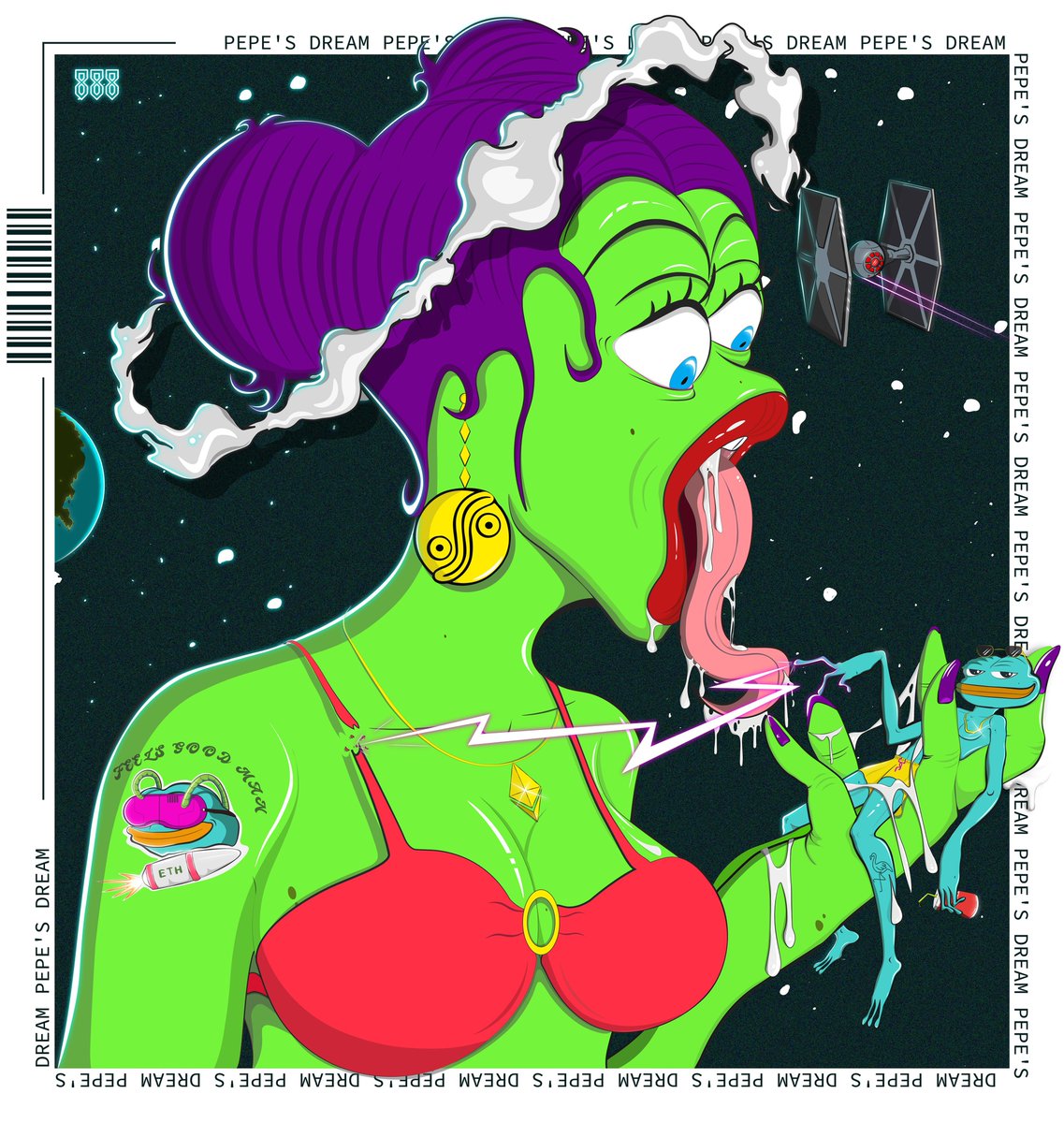 Dear <a href="/jaggedsoft/">jagged</a>, On <a href="/foundation/">Foundation 🌐</a> "Pepe's Dream" is selling for 0.69ETH.✨📷 

foundation.app/@MetaFantastic…

A tour through Pepe's Dreams. What is Pepe dreaming about?📷📷 

#NFTartist #nftcollectors #Foundation📷 #withFND #pepe #frog #pepethefrog #FrogFam