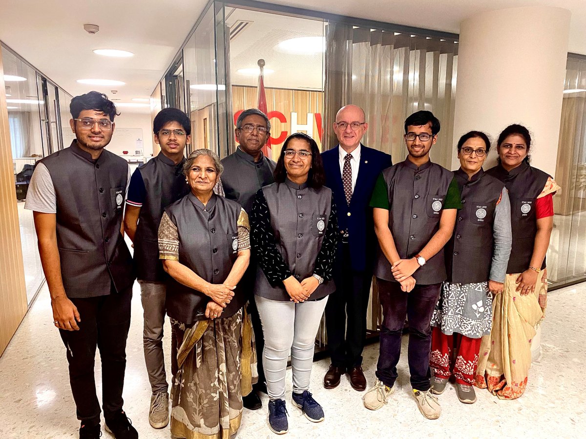 Good luck Team 🇮🇳 for the 55th Int'l Chemistry Olympiad! 
The <a href="/IChO2023/">IChO2023</a>  will be held for the 1st time in 🇨🇭 at <a href="/ETH_en/">ETH Zurich</a> from 16 - 25 July. CG Martin Maier interacted with the Indian delegation &amp; wished them all the success! <a href="/HBCSE_TIFR/">HBCSE</a> #IChO2023
