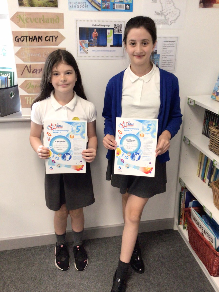 OABroadoak's tweet image. Congratulations to Daisy and Alice in #5MH on achieving their school swimming award 5  #Y5 #Proud