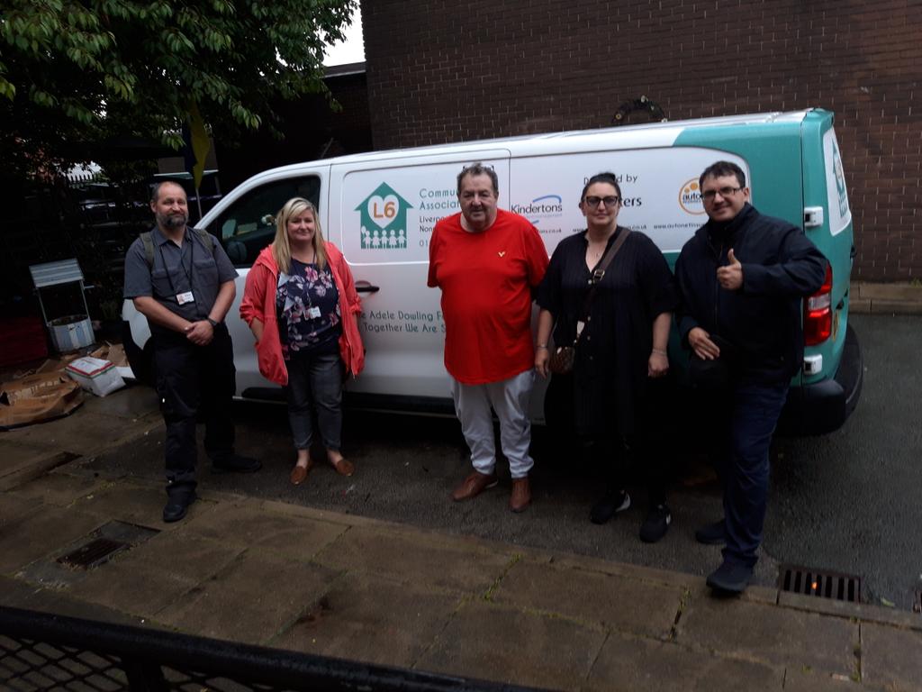 YHG_Community's tweet photo. YHG were given a guided tour of L6 Community Centre on the 11th July. We saw the Food/Baby Bank, Youth Room, School Uniform Shop &amp; delivery vehicle. Plans are afoot for the L6 Centre to put on an Afternoon Tea at Millachip Court supported by our OPS and Money Advice @L6Community https://t.co/PD4jClQdDP
