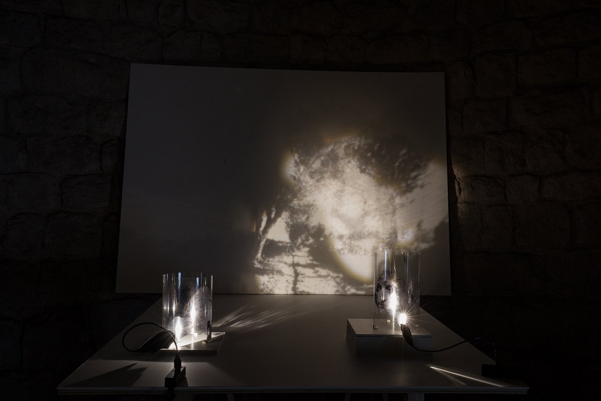 BolitGirona's tweet photo. #Exposicions «Més lloc per a la fosca» furga en la complexitat i contradiccions del relat de la natura de Caterina Albert des de les re-visions, les re-accions, les autories entre-creuades. Des de l’intent de tocar el temps amb les mans. Des de la foscor que possibilita la llum https://t.co/ryKDUTngE4