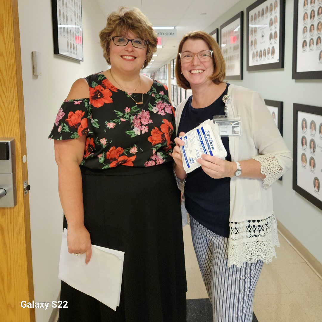 ccc_nursing's tweet photo. Dr. Karen Bensinger and Professor Gail Brown are getting ready for class! #SummerinHBB #CCCSON #FacultyExcellence #CedarCrestCollege https://t.co/QVbSQrwqVV