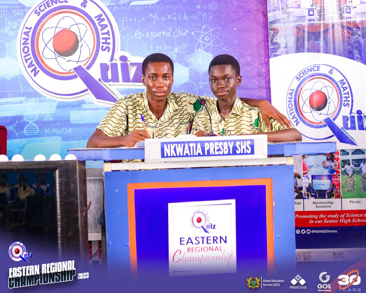 NSMQGhana's tweet photo. EASTERN REGIONAL CHAMPIONSHIP:

Meet the contestants

Krobo Girls' SHS
Pope John SHS &amp; Min. Sem.
Nkwatia Presby SHS
Koforidua Sec. Tech.

@GOIL_Official 

#NSMQ2023 #NSMQ30 #Primetime https://t.co/VlKfNkfdmn