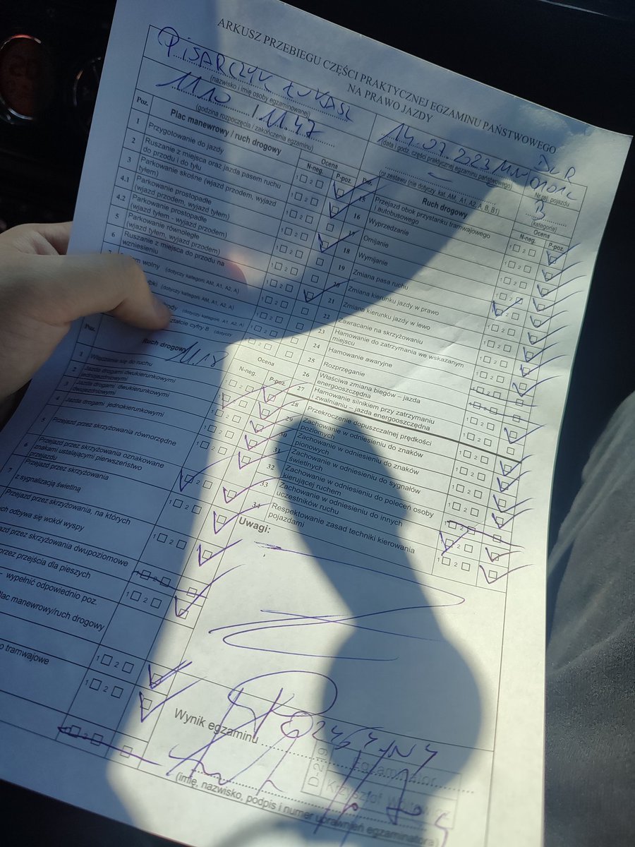 Japierdole prawko zdałem za 5 razem XD