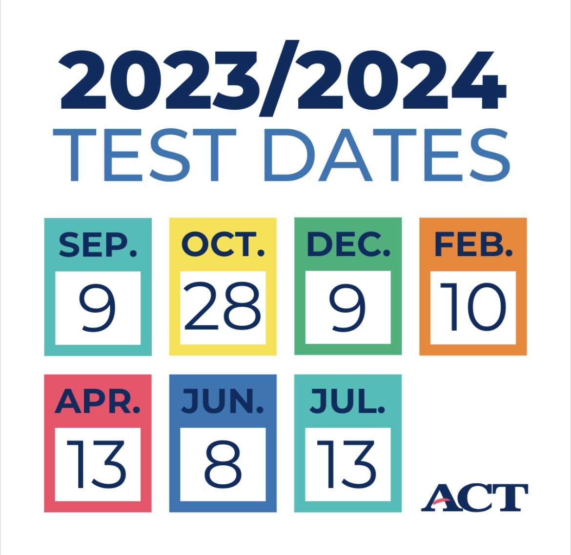 Register now for the ACT test. August 4th is the deadline e for the Sept 9th testing date. act.org/content/act/en…