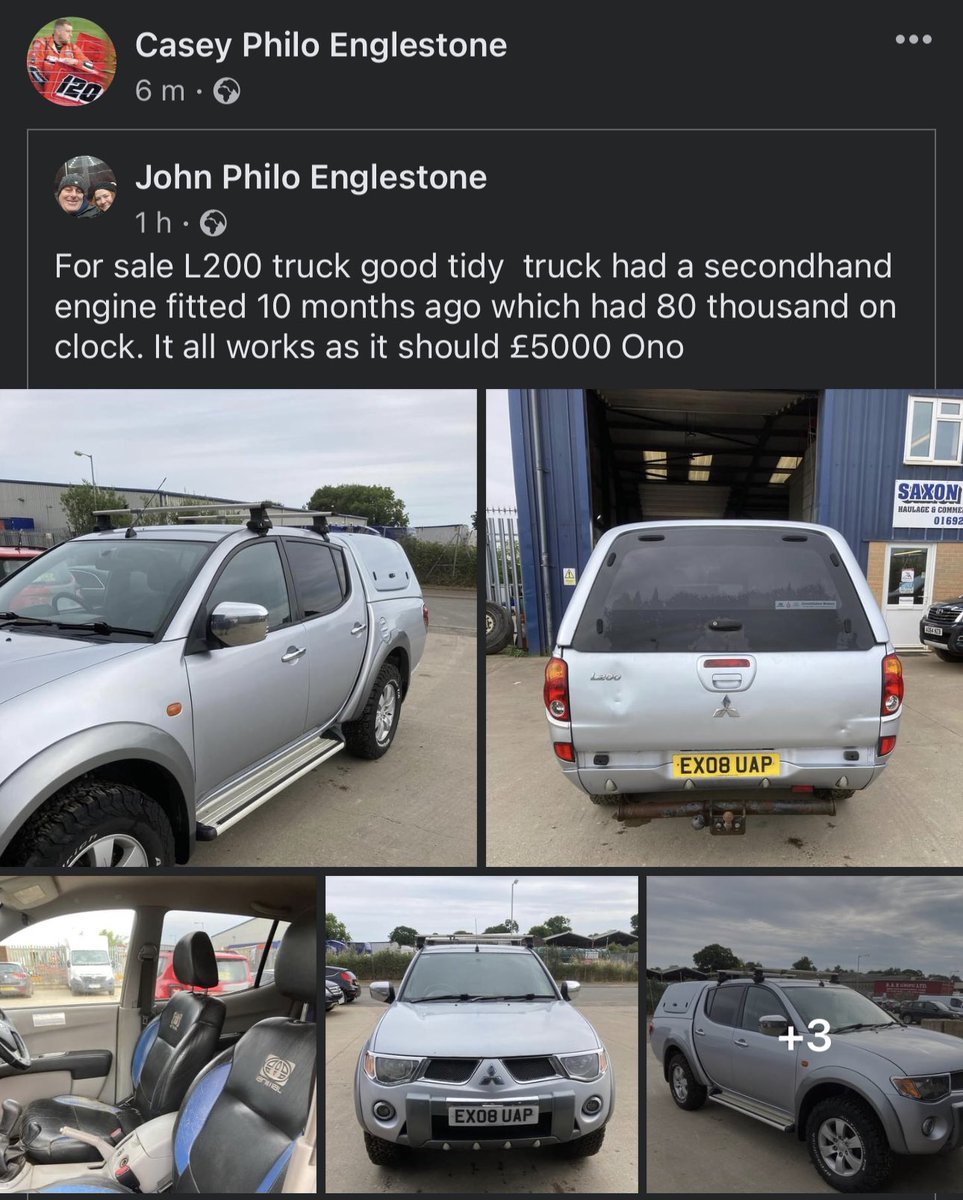 CaseyPhiloEngo's tweet photo. We are selling our trusty L200 

#saxonmotors https://t.co/rISsTxAaj1