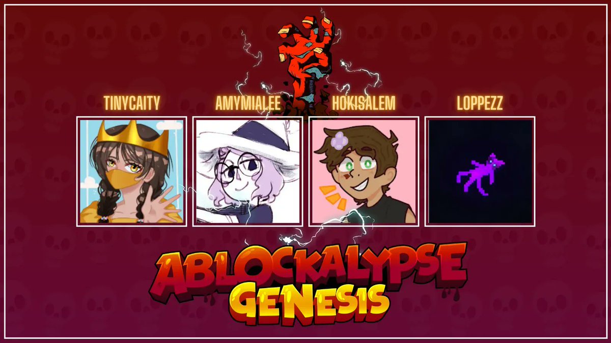 WraithStation's tweet photo. Four more players enter the fray... but who will make it out the other side? ๐ง
โ๏ธ @CaityTiny
โ๏ธ @amy_mialee
โ๏ธ @HokiSalem and
โ๏ธ @loppezzpuff
The #Ablockalypse begins THIS SUNDAY, 16th July!
More event info in our pinned tweet ๐ https://t.co/QtcY0dV8PX