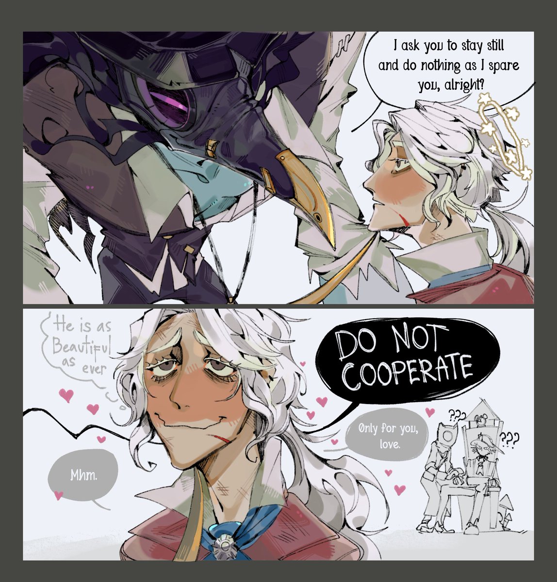 chiwpn's tweet photo. 🎹✒ Rickmare

Nightmare's charm, getting his favorite composer to lose the match https://t.co/7L3lOVXKwW