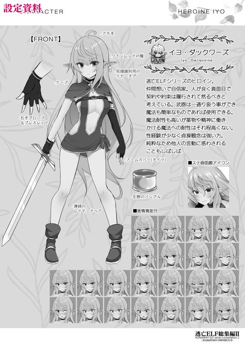 総集編特典(新規ページ):・歴代表紙カラー絵8p・設定資料14p・新規漫画4p・各話見せゴマ集9p・あとがき・その他5p計40p!よろしくお願いします!ご興味がありましたら逃亡ELF1～4収録の前作「逃亡ELF総集編」も見て頂けますと幸いです!: 