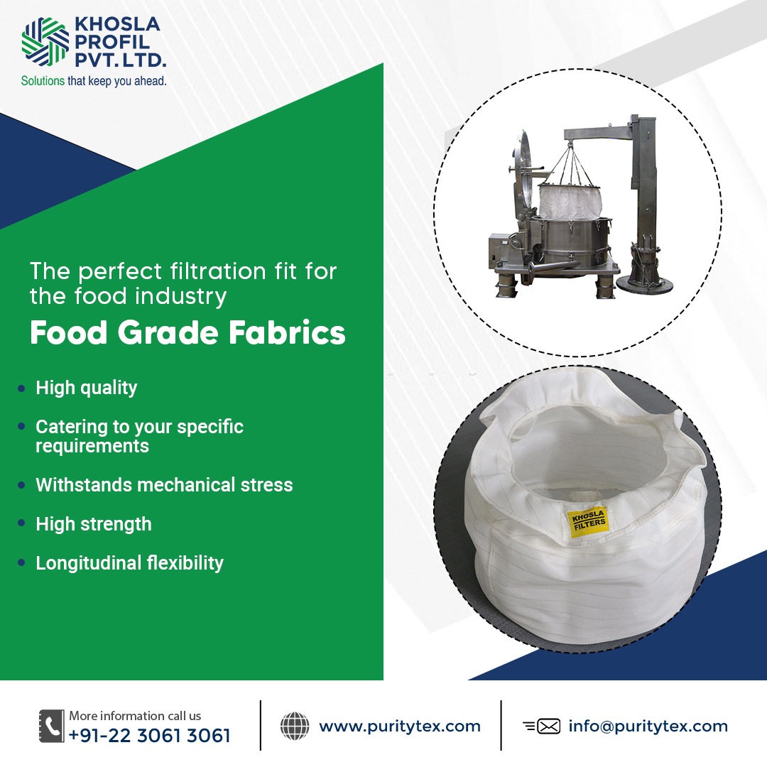 khoslaprofil's tweet image. Our Food Grade Fabrics are meticulously crafted to meet your specific requirements, delivering high-quality results every time. 

Elevate your food production processes with the ultimate filtration fit!
#foodgradefabric #filtrationprocess  #filterfabrics #techtextile #newidentity