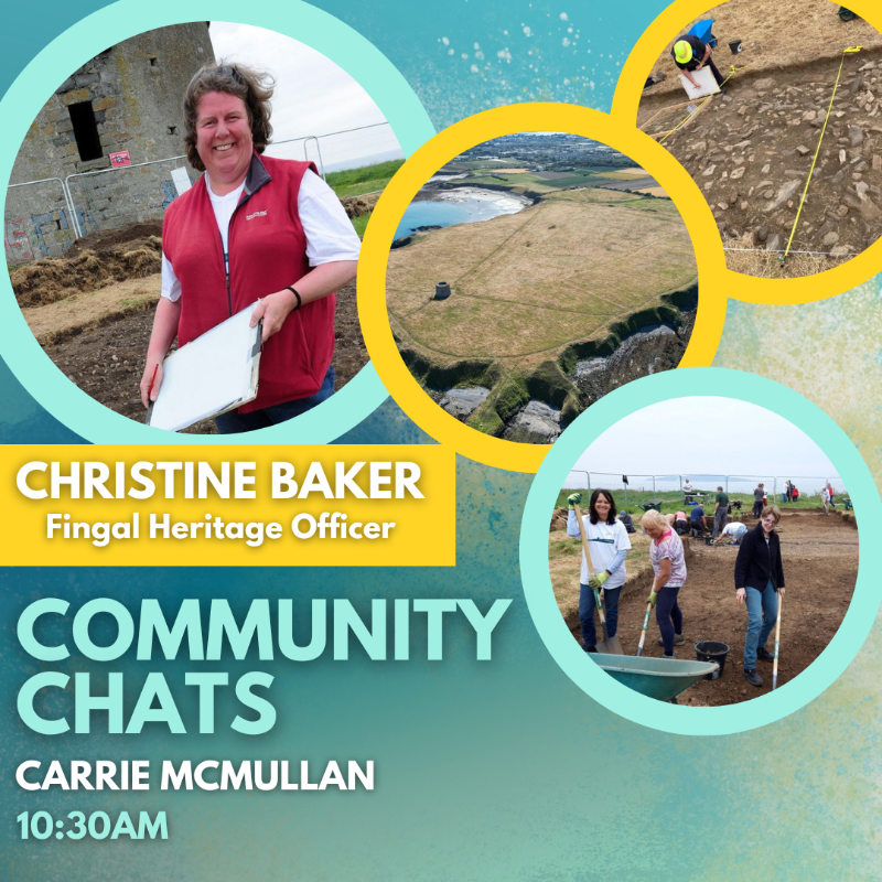 dublincityfm's tweet photo. This morning on #CommunityChats Carrie McMullan chats to @Fingalcoco Heritage Officer Christine Baker about the community excavation project Digging Drumanagh starting from 19th July. With music by @Laurie_Shaw_. Tune in at 10:30am!

#diggingdrumanagh #archeolgoy https://t.co/TcFDDI7Q8i