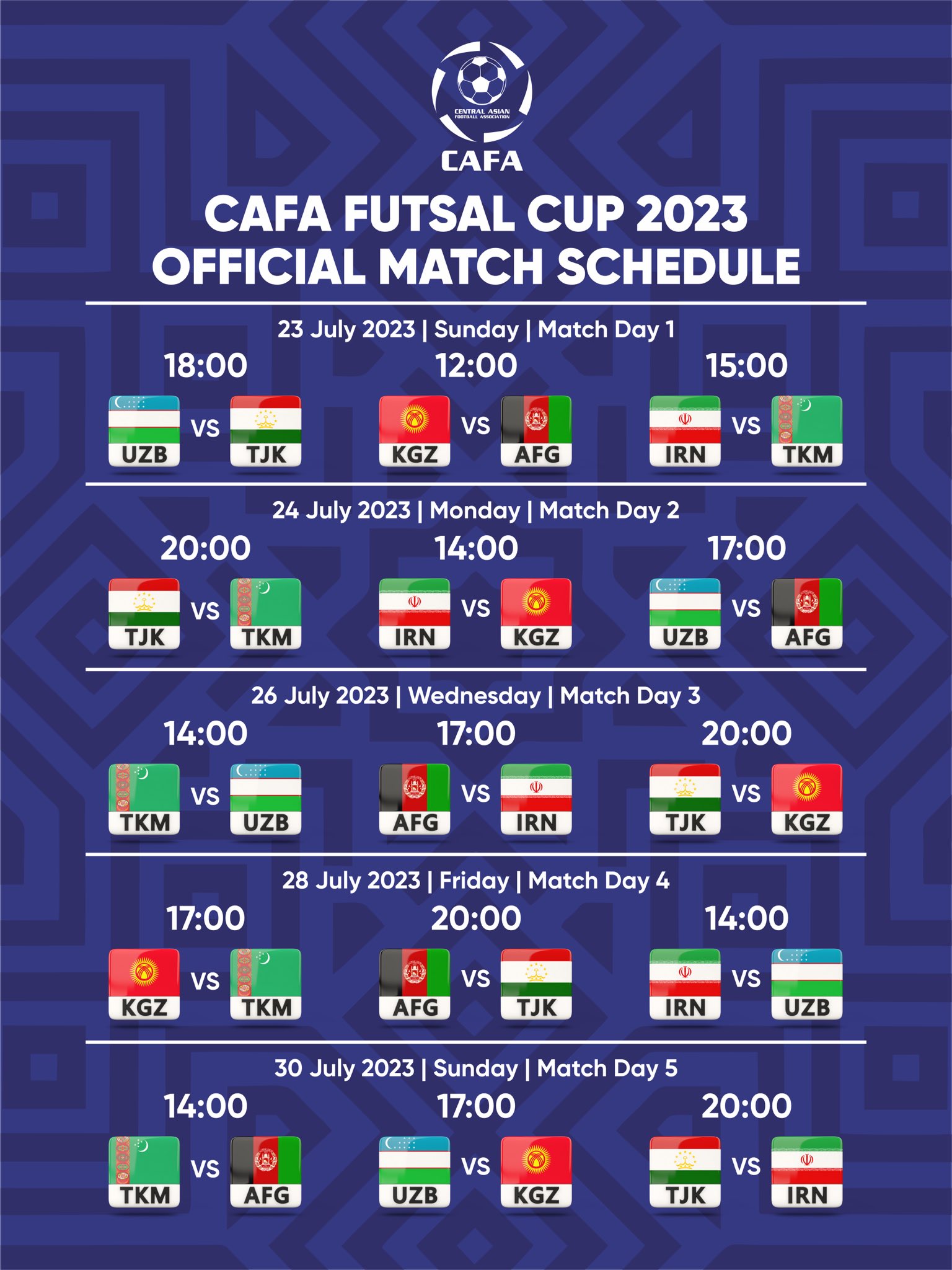 CAFA on Twitter "🏆 CAFA FUTSAL CUP 2023! 🏆 Here we go! Official