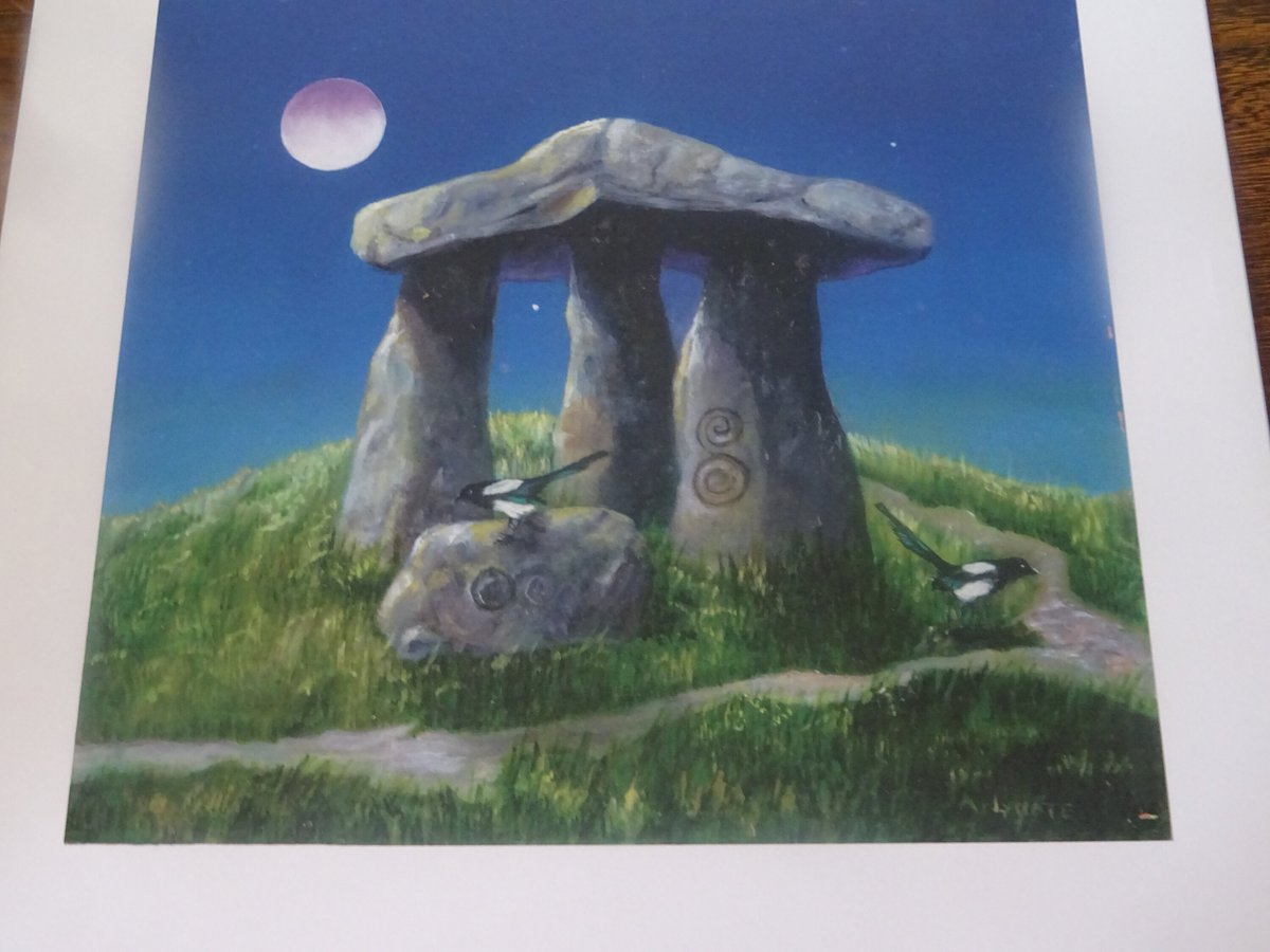 tippy1308's tweet photo. Excited to share the latest addition to my #etsy shop: Unmounted Print Of Standing Stones Magpies And Spirals By Avril Lydiate https://t.co/Omd0KcBfxu #blue #green #witch #occult #pagan #print #magpies #standingstones #spiral https://t.co/oJMJn1pbPS