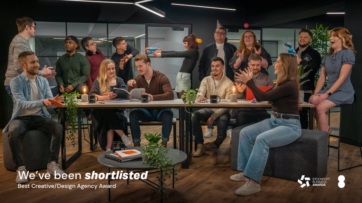 Create8Ltd's tweet image. We’re delighted to announce that we’ve been shortlisted for the Best Creative/Design Agency Award at the @StockportAwards 2023!
Let’s see if we can take the top spot two years in a row… 🏆

#Create8 #DesignAgency #BusinessAwards #Nominee #SBA2023