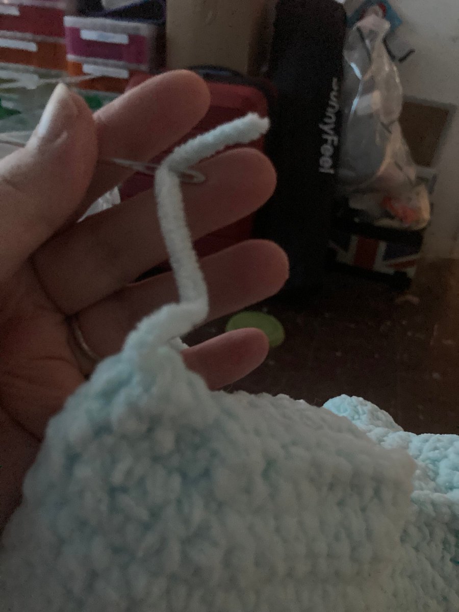 By_Colette's tweet photo. Dodgy picture cos it was the evening while I was crocheting whilst watching movies.  But I won this game of yarn chicken!

#crochet #yarnchicken https://t.co/gHMx6F8yHO