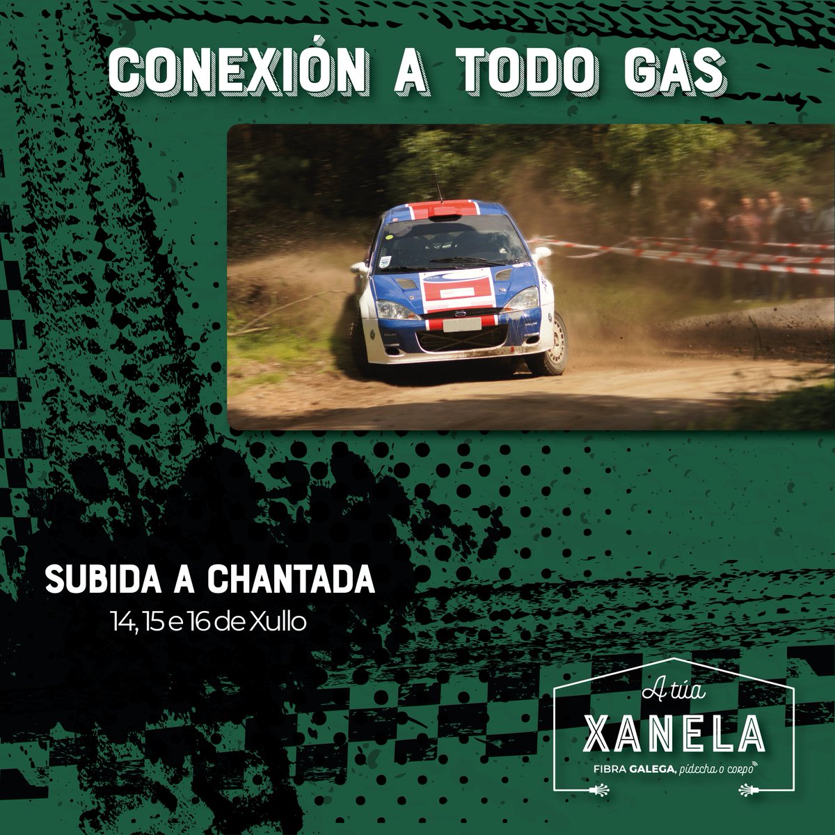 Comeza a Subida a Chantada!!
A túa Xanela proporciona seis puntos de conexión de fibra óptica para que poidas seguir o Rally en streaming dende onde ti queiras.

Deixamos o enlace para seguir a carreira:
youtube.com/watch?v=Jf1D1E…