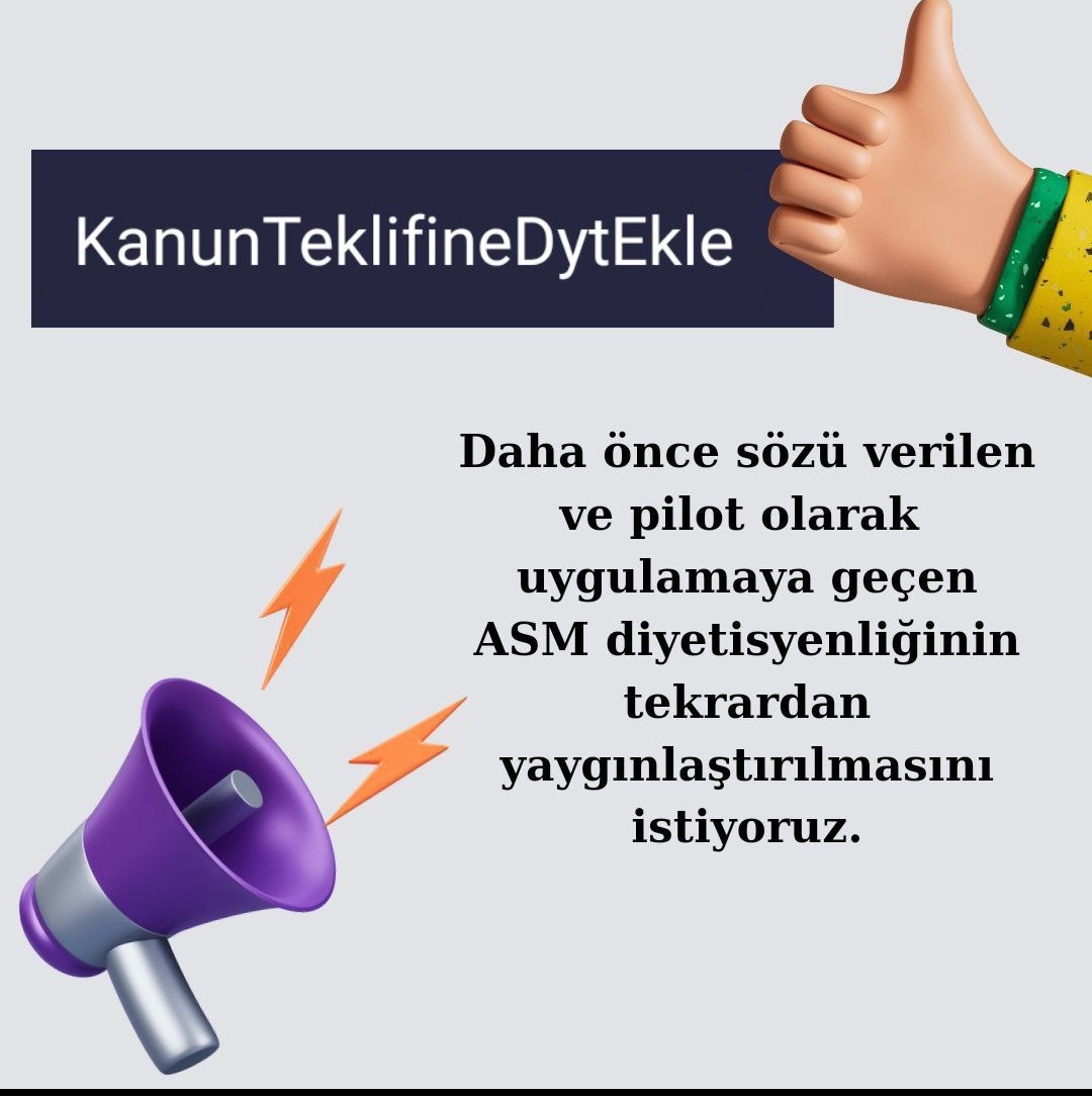 sadecediyetisy1's tweet photo. ✔️Her ailenin sağlıklı beslenme eğitimi alabileceği bir diyetisyeni olması için
✔️Beslenmeyle ilişkili hastalıkların tıbbi beslenme tedavisini ulaşılabilir kılmak için
  Her ASM ye bir DİYETİSYEN talep ediyoruz
@drummugulsen
@DrYerebakan
@erolkeles23
@hakanaksu58
@profdrorhanates https://t.co/4TRx9epo77